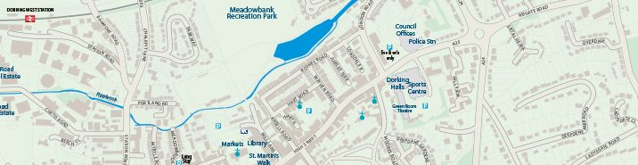 Map Of Dorking And Surrounding Areas Discover Dorking | Dorking Maps